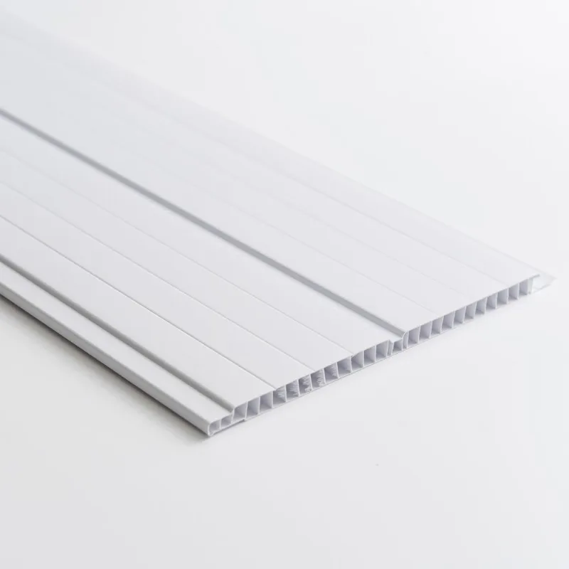Kit Com 36 M² Forro De Pvc 8mm X 20cm X 3m Belplast Branco/gelo Branco Gelo