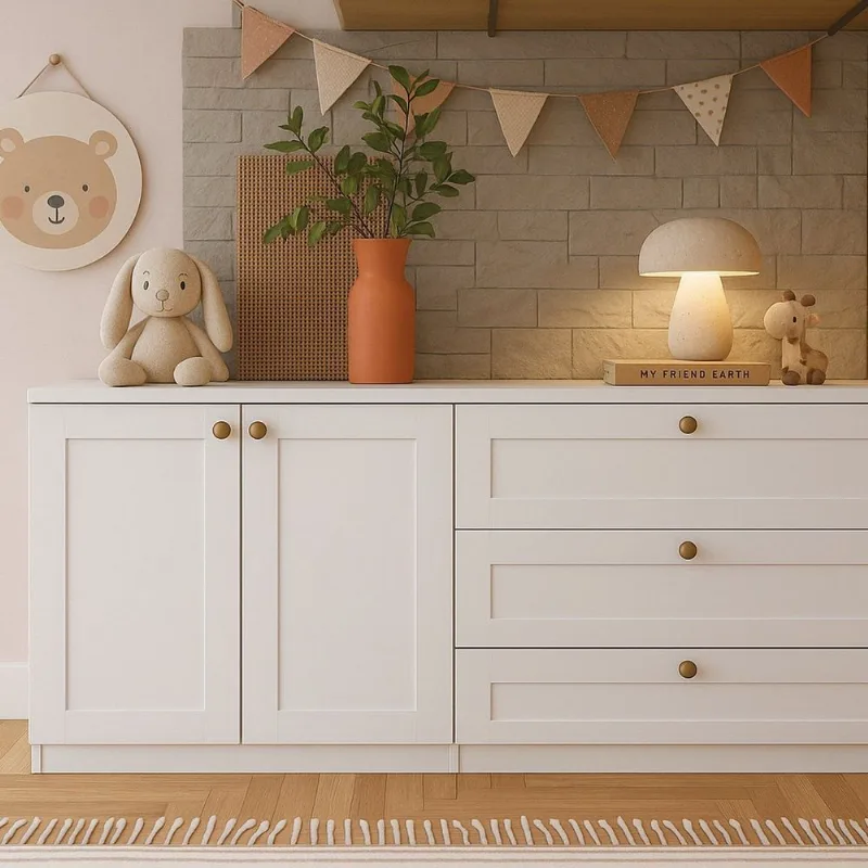 Quarto Infantil com Cômodas 3 Gavetas e Armário 2 Portas Provençais 100% MDF Infinity Branco/Fosc Branco Fosco Quarto Infantil com Cômodas 3 Gavetas e Armário 2 Portas Provençais 100% MDF Infinity Branco/Fosco Branco Fosco