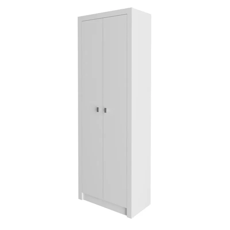 Armário Multiuso 60cm Com 2 Portas E 5 Prateleiras Am Branco Branco