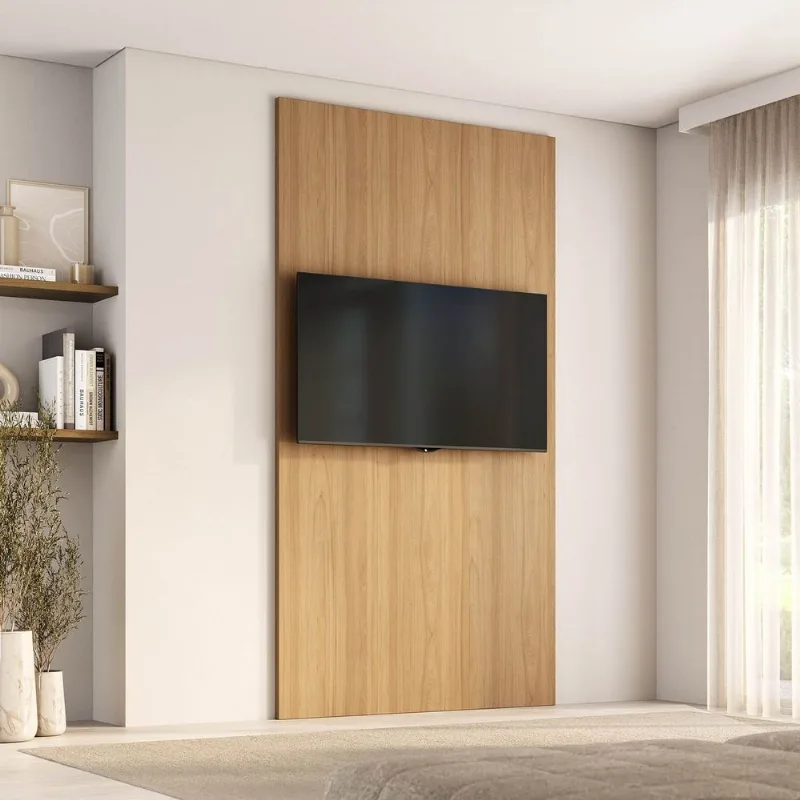 Painel Liso para TV 48 Polegadas Planejado 120x230cm Aruá CabeCasa MadeiraOriginals Marrom/Jatobá Jatoba