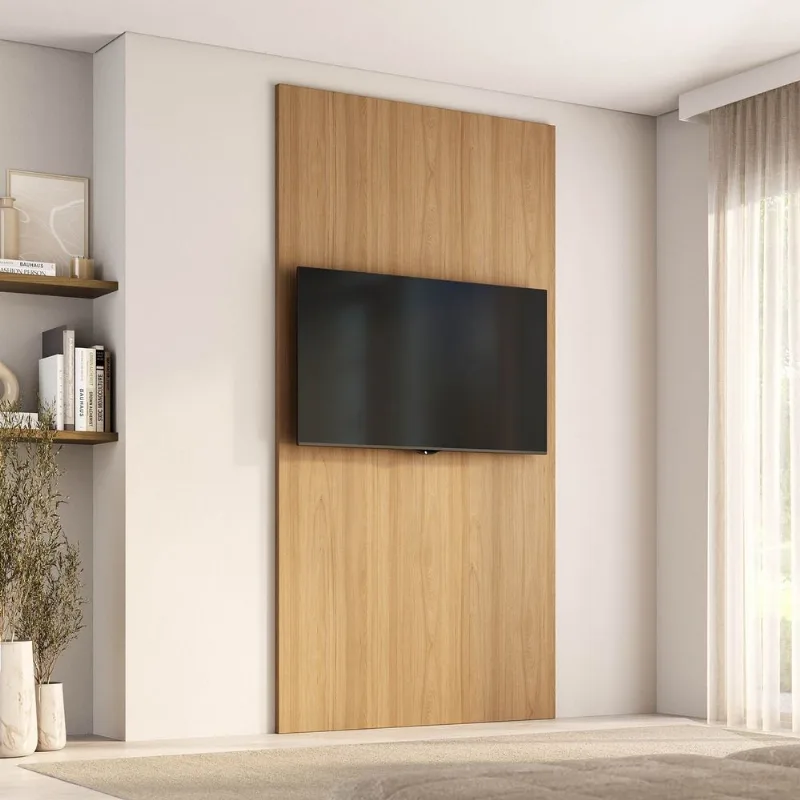 Painel Liso para TV 48 Polegadas Planejado 120x250cm Aruá CabeCasa MadeiraOriginals Marrom/Jatobá Jatoba