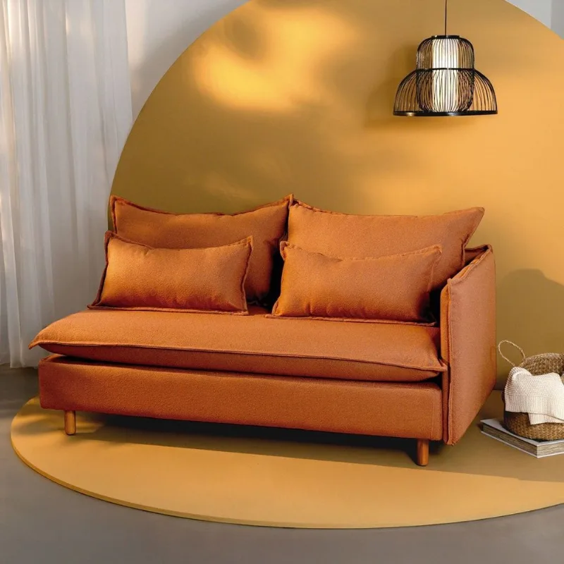 Sofá Modular 2 Lugares Braço Lateral com Pé Madeira Sôma CabeCasa MadeiraOriginals Marrom Mocha Mous Mocha Mousse