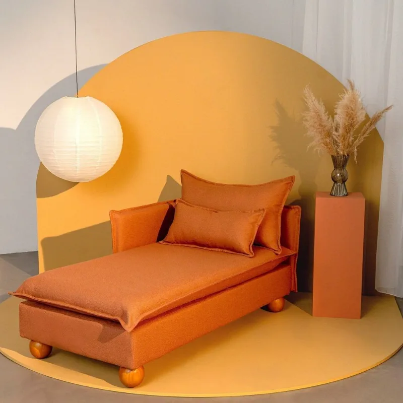 Sofá Modular Chaise Braço Lateral com Pé Bolinha Sôma CabeCasa MadeiraOriginals Mocha Mousse