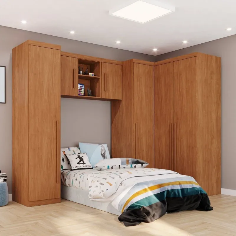 Modulado Quarto Infantil 6 Peças Liz Espresso Móveis Marrom/Cinamomo Cinamomo