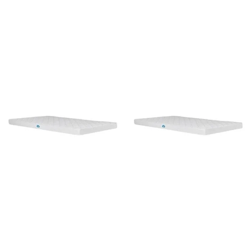 Conjunto com 2 Colchões Solteiro D23 188x88x15 Nuvem Casatema Branco Branco