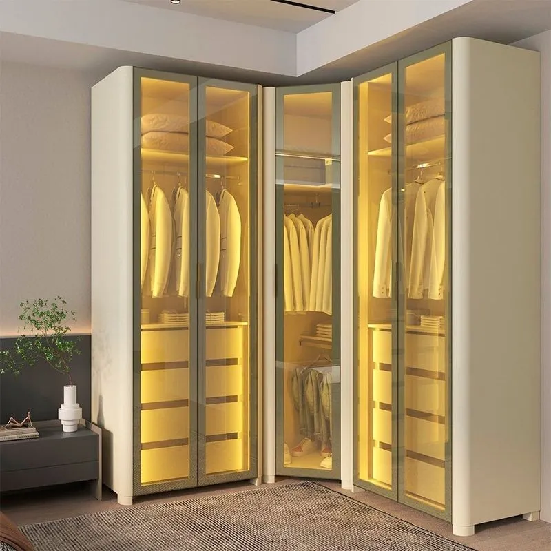Guarda-roupa Modulado Reflecta 5 Portas 240cm X 180,6cm Mod 018 100% Mdf Innova Bege/off White Off White