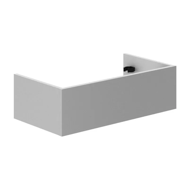 Conjunto Rodapé 17cm X 60cm Mdf Grazi Branco