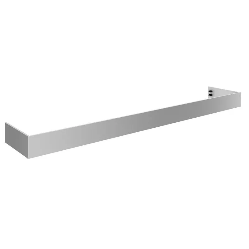 Conjunto Rodapé 17cm X 270cm Mdf Grazi Branco