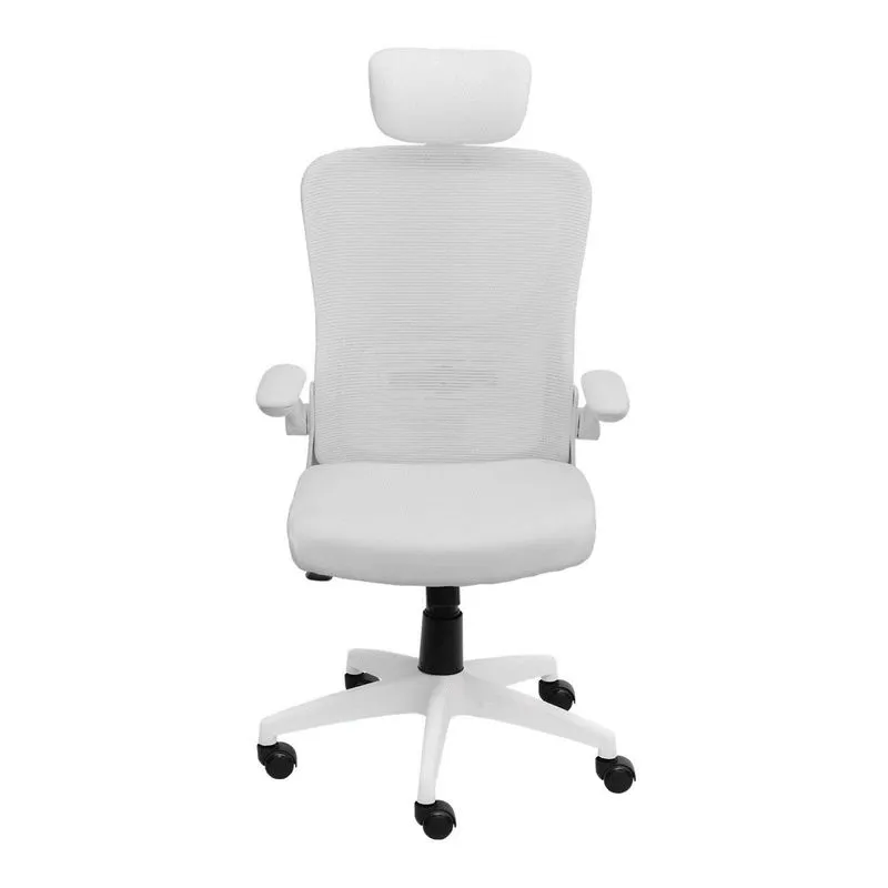 Cadeira Para Escritório Presidente Base Rodizio Bogotá Branco Branco