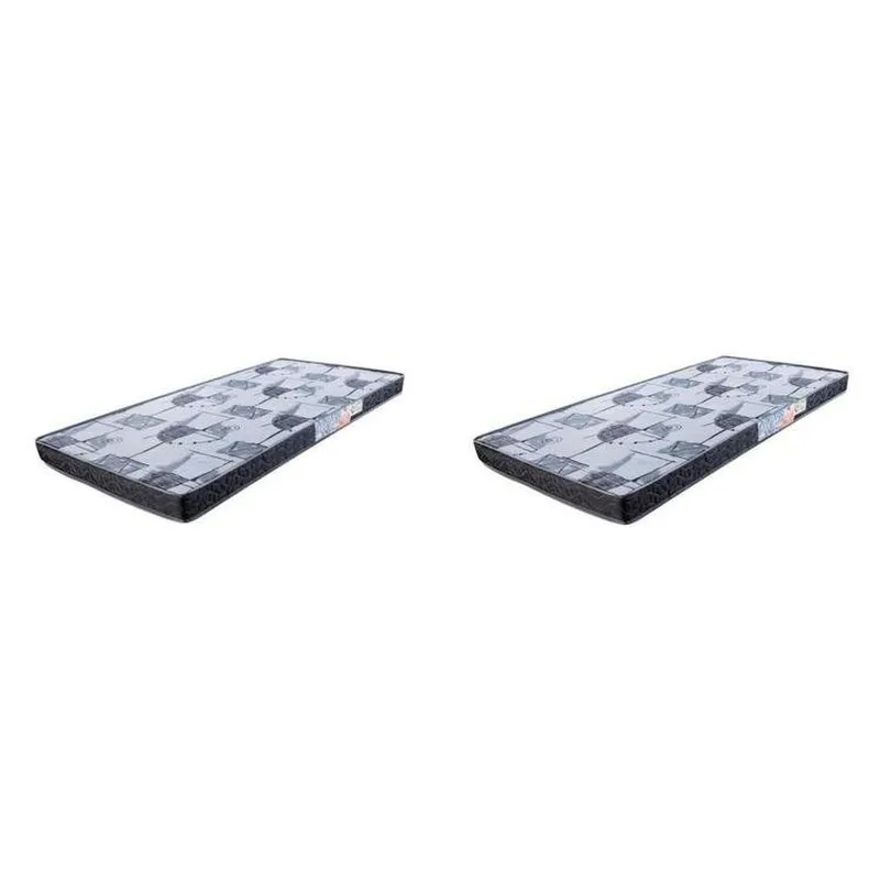 Kit 2 Colchões Solteiro D 20 88x188x14cm Astra Black Yescasa Cinza/branco