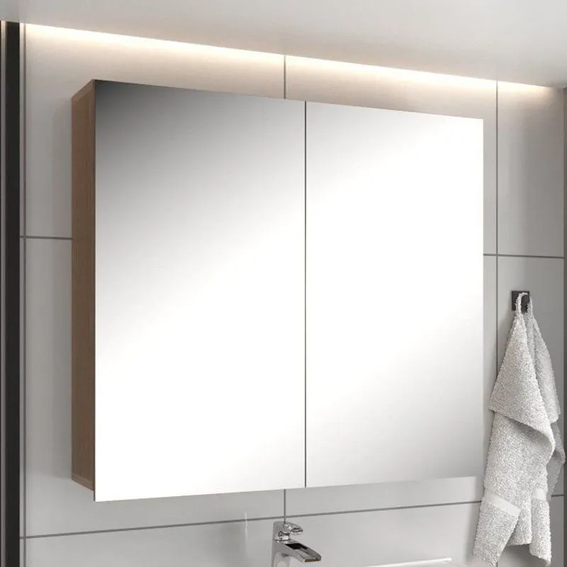 Espelheira Diamante 80cm Noce/noce Noce