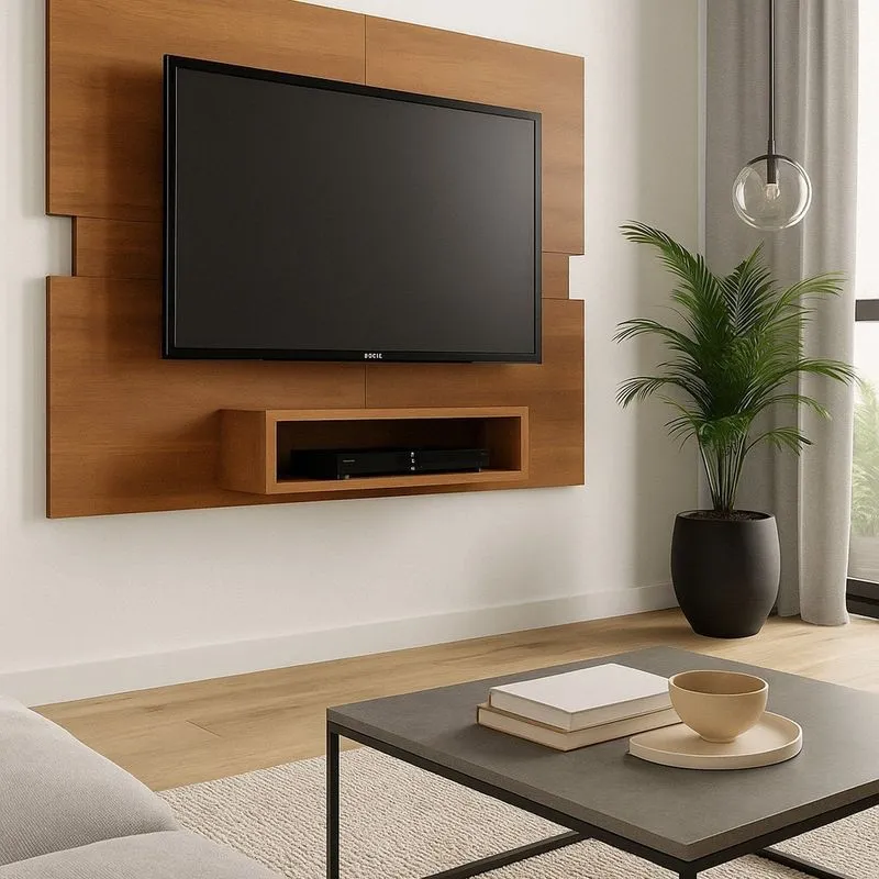 Painel Para Tv 50 Polegadas Com Nicho Eccos Nature