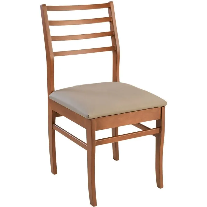 Cadeira Dubai 90cm Madeira Maciça Sala Jantar Marrom/castanho Castanho
