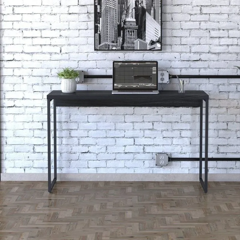 Mesa De Escritório Studio 120 Cm Yescasa Preto/ônix Preto / Ônix
