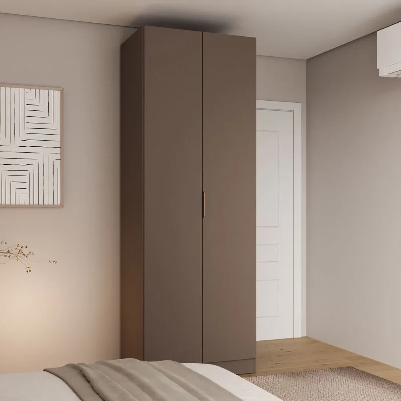 Sapateira Planejada 100% MDF 2 Portas Orion CabeCasa MadeiraOriginals Marrom Mocha