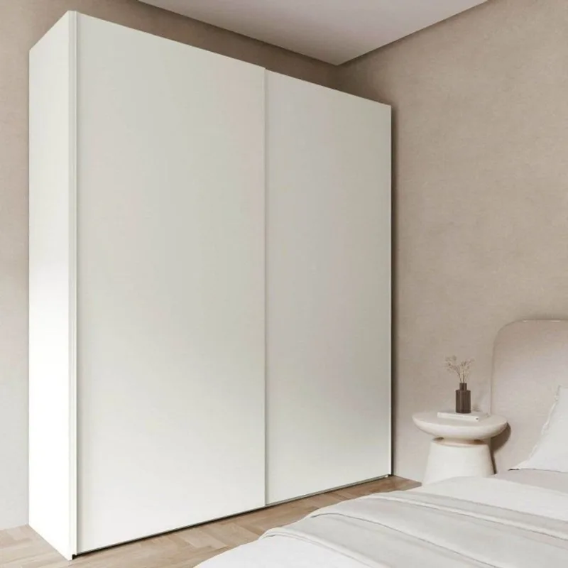 Guarda Roupa Planejado 100% MDF 2 Portas de Correr Orion CabeCasa MadeiraOriginals Bege Aveia