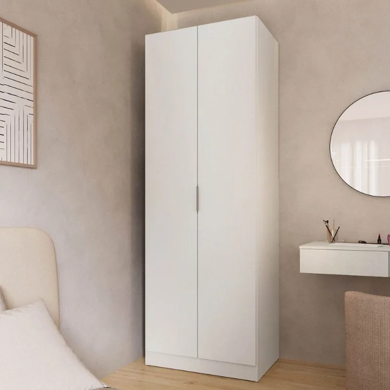 Guarda Roupa Planejado 100% MDF 2 Portas Orion CabeCasa MadeiraOriginals Bege/Aveia Aveia