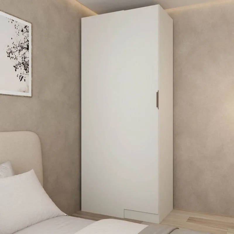 Guarda Roupa Planejado 100% MDF de Canto Linear Orion CabeCasa MadeiraOriginals Bege Aveia