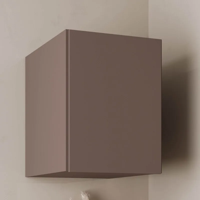 Ponte Mesa de Cabeceira Planejada 100% MDF 1 Porta Orion CabeCasa MadeiraOriginals Marrom/Mocha Mocha