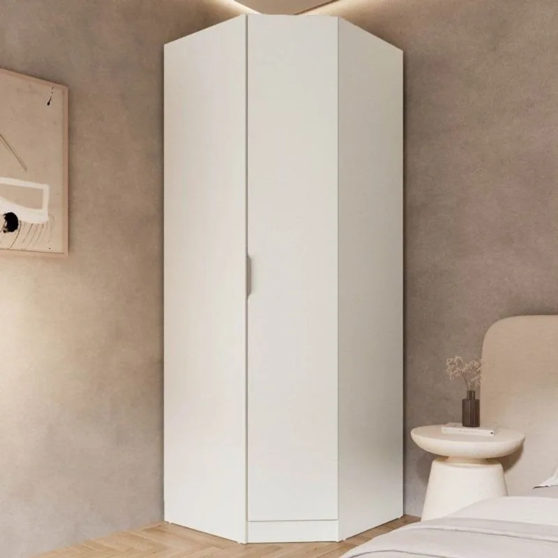 Guarda Roupa Planejado 100% MDF de Canto Oblíquo Orion CabeCasa MadeiraOriginals Bege Aveia