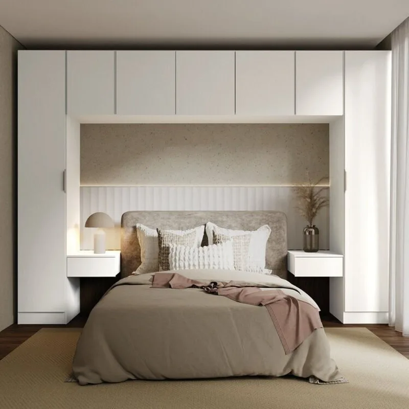 Guarda-Roupa Planejado 7 Peças com 7 Portas Orion CabeCasa MadeiraOriginals Bege/Aveia Aveia
