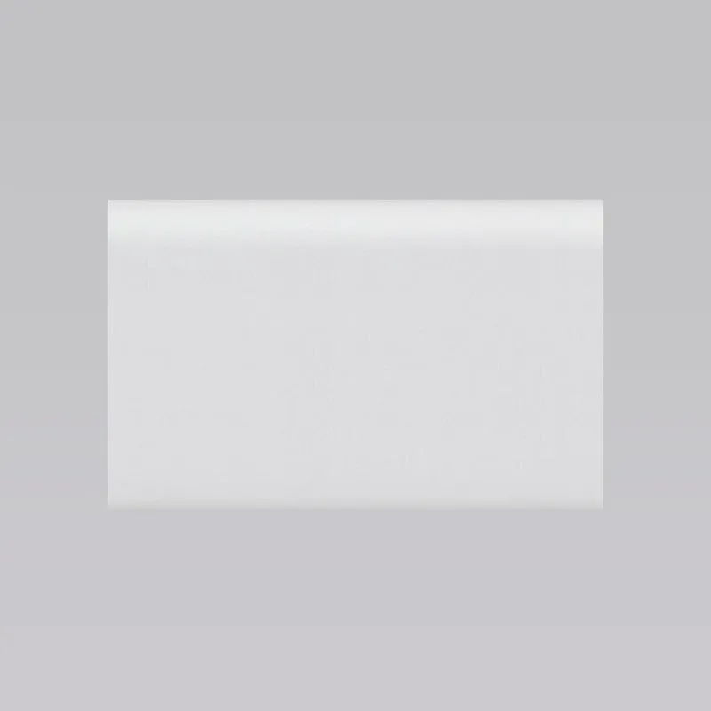 Kit 40m Linear Rodapé Pvc Edge Branco Boleado 10cm X 13mm X 2m Branco