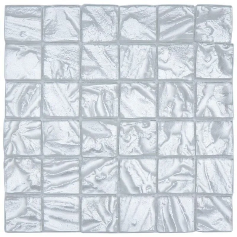 Kit 1m² Pastilha De Vidro Jansui 30cm X 30cm Branco
