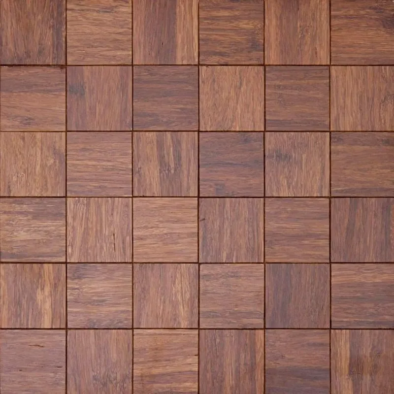 Kit 1m² Pastilha De Madeira 30cm X 30cm Marrom