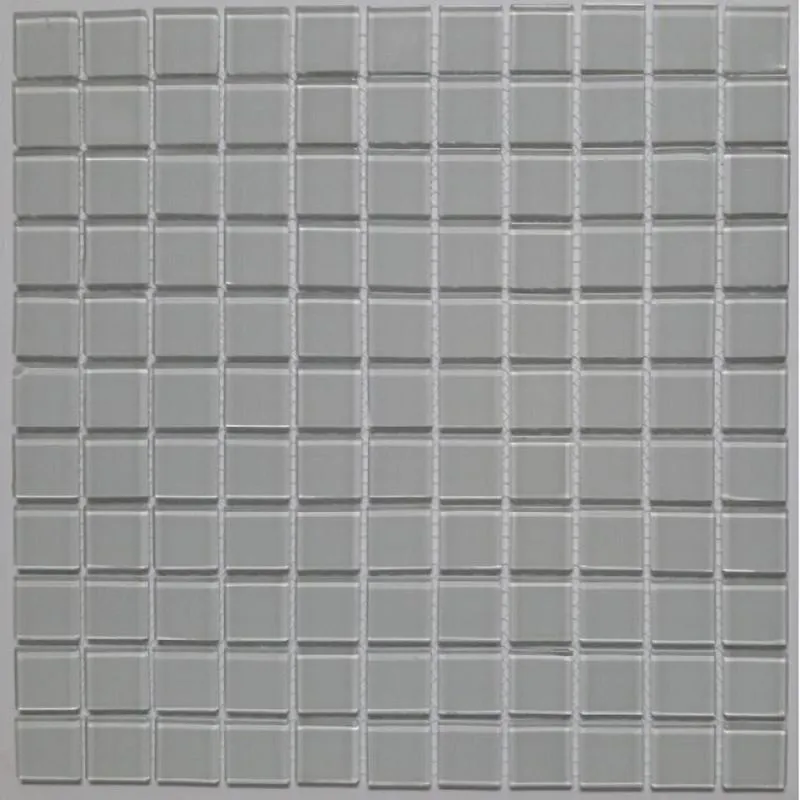 Kit 1m² Pastilha De Vidro E Cristal 30cm X 30cm Branco