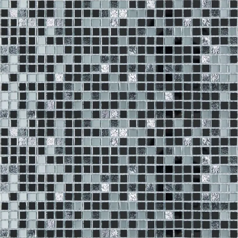 Kit 1m² Pastilha De Vidro Espelhada 30cm X 30cm Silver