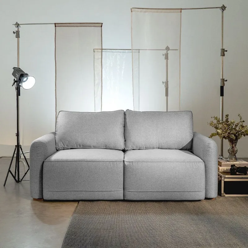 Sofá Retrátil 170cm Mellow CabeCasa MadeiraOriginals Cinza