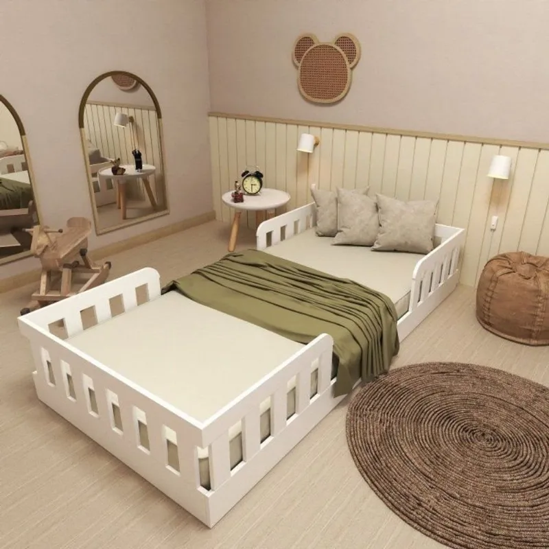 Cama Infantil Montessoriana Solteiro Tuli Zoe Branco Branco