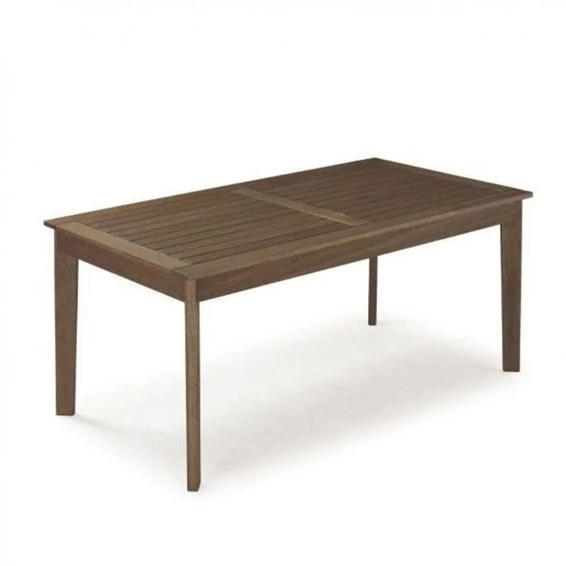 Mesa em Madeira Maciça Retangular 86x160cm Primavera Marrom Stain Castanho