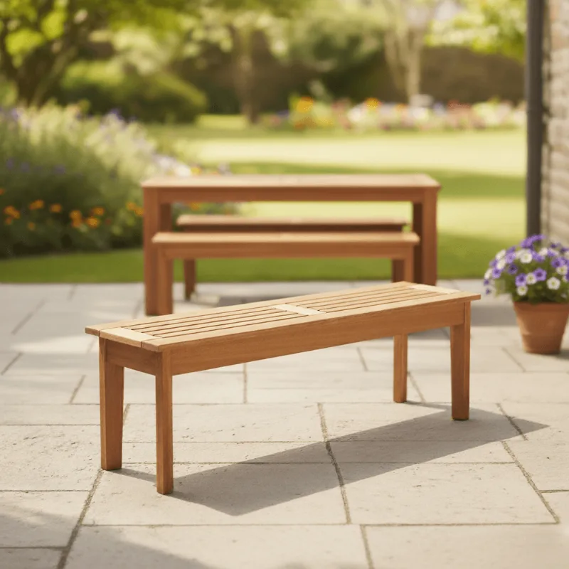 Banco Madeira Maciça 3 Lugares 200cm Churrasqueira Primavera Bege/Jatobá Jatoba Banco Madeira Maciça 3 Lugares 200cm Churrasqueira Primavera Bege/Jatobá Stain Jatobá