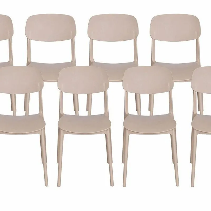 Cadeira Esla Kit Com 8 Unidades Fendi