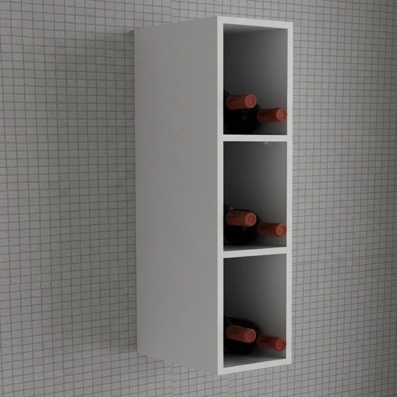 Nicho Aéreo 3 Prateleiras 20cm Tm1318 Mdf Grazi Branco