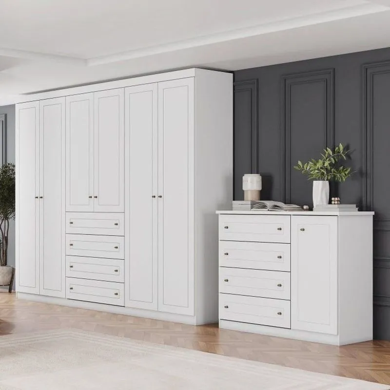 Conjunto Quarto Adulto Americano Branco Hp