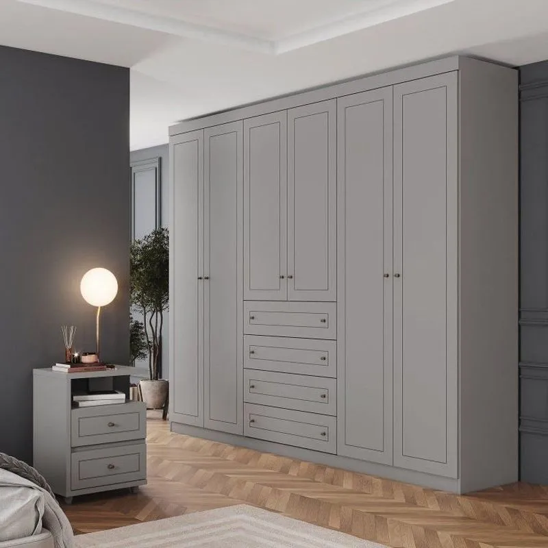 Conjunto Quarto Adulto Americano Cinza