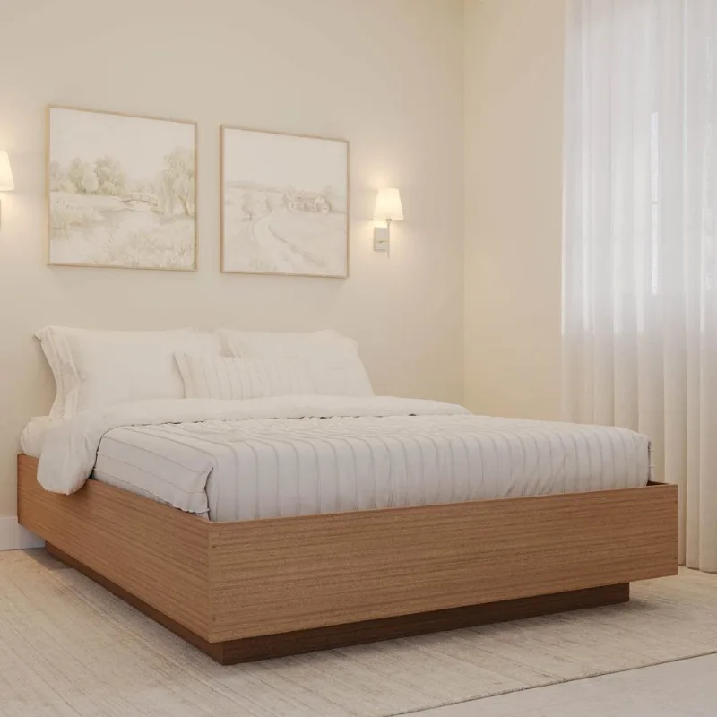 Cama Casal Araçá CabeCasa MadeiraOriginals Marrom/Nogueira Nogueira