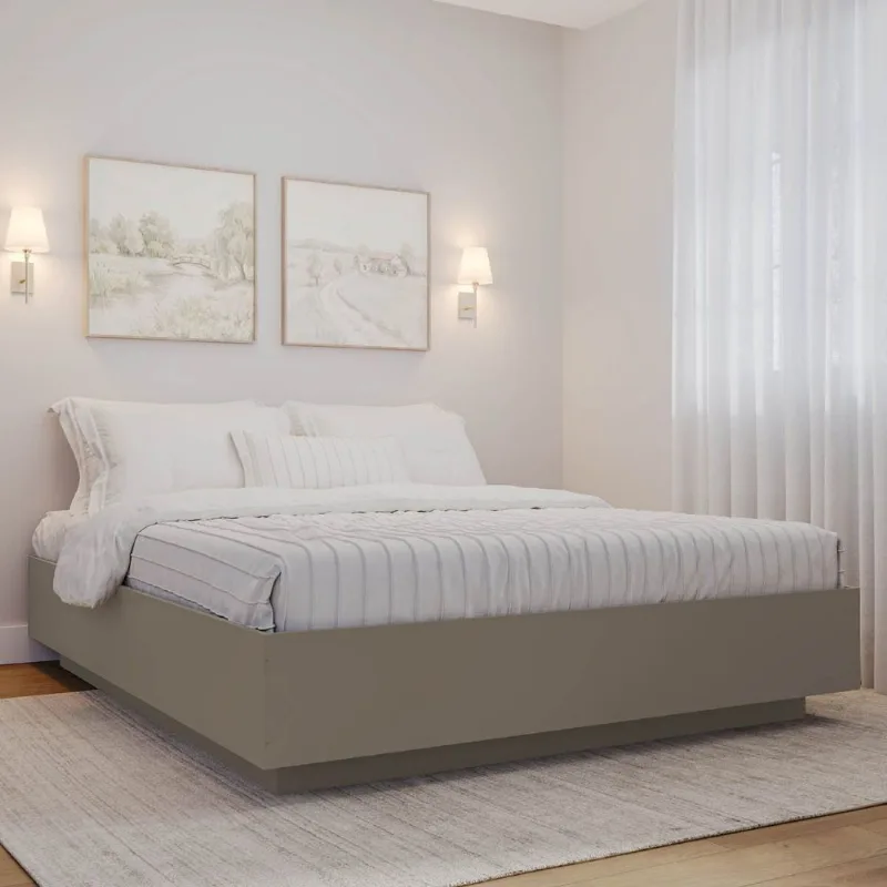 Cama Queen Araçá CabeCasa MadeiraOriginals Cinza/Fendi Fendi