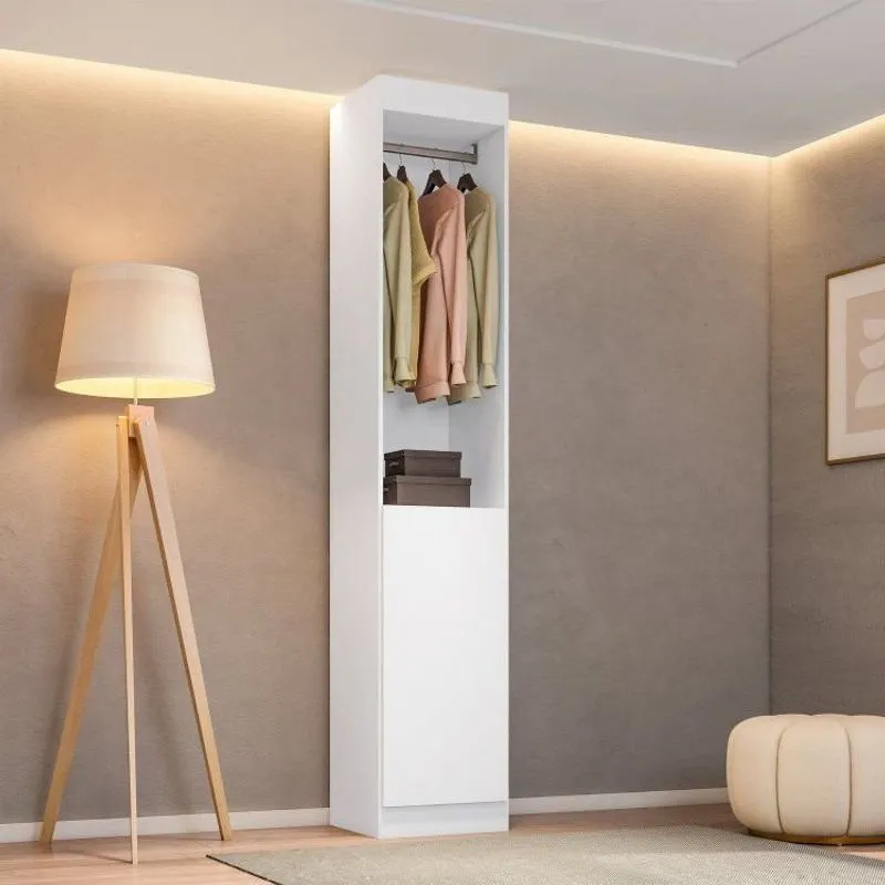 Guarda-roupa Modulado Roupeiro Closet Sapateira 1 Porta Versatille Yescasa Branco