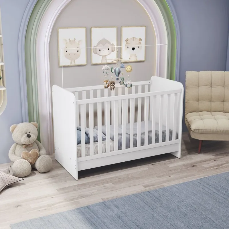 Berço Infantil Certificado de Madeira Branco