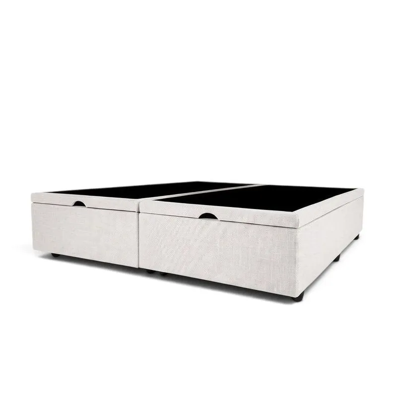 Base Box Com Baú King Linhão Padrão Classic Branco