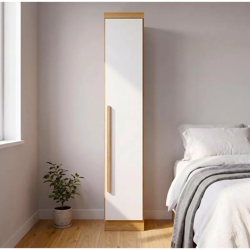 Módulo De Guarda Roupa Com 1 Porta 100% Mdf Cairo Cinamomo Fendi