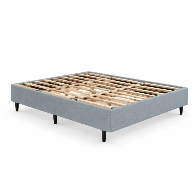 Cama Box Casal Compre Leve No Carro Arejada Ventilada Evita Fungos Acaros Engenharia Da Cama Cinza Claro