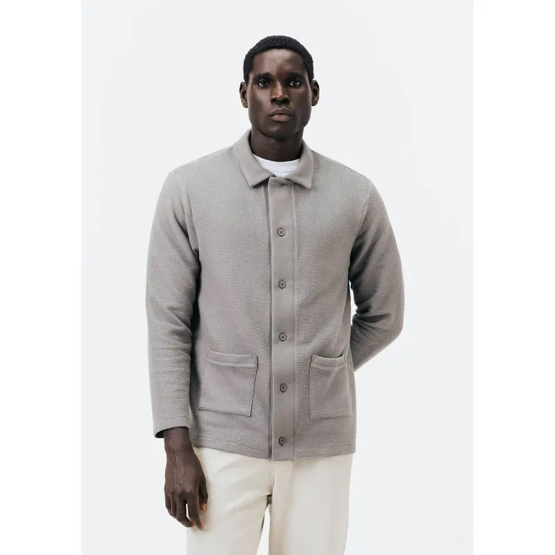 Cardigan Masculino Comfort Em Interlock - Cinza XG