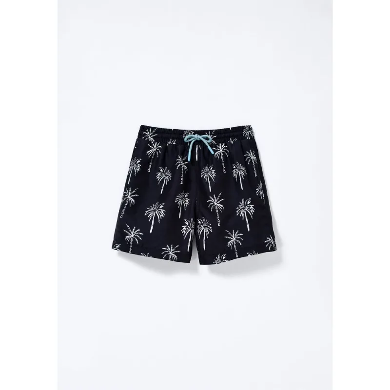 Shorts Infantil Menino Estampado - Preto 004