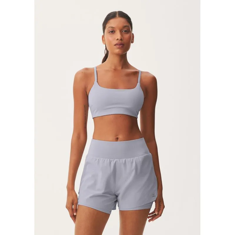 Shorts Esportivo Feminino Runner Secagem Rápida - Cinza G