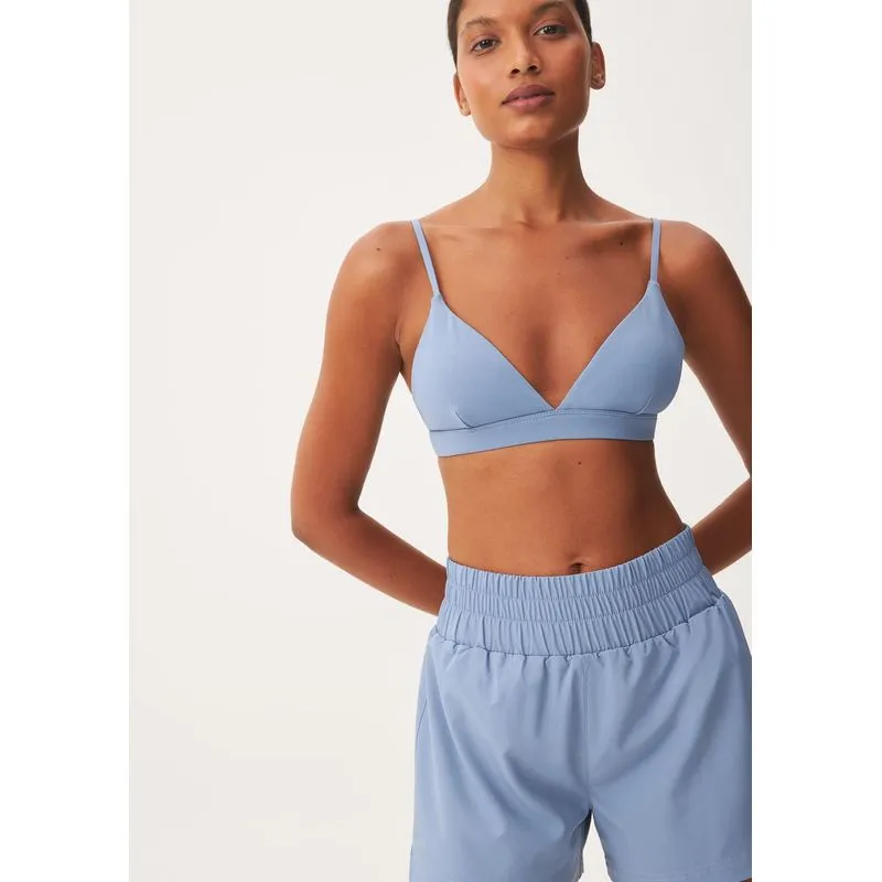 Top Esportivo Decote V - Azul XG