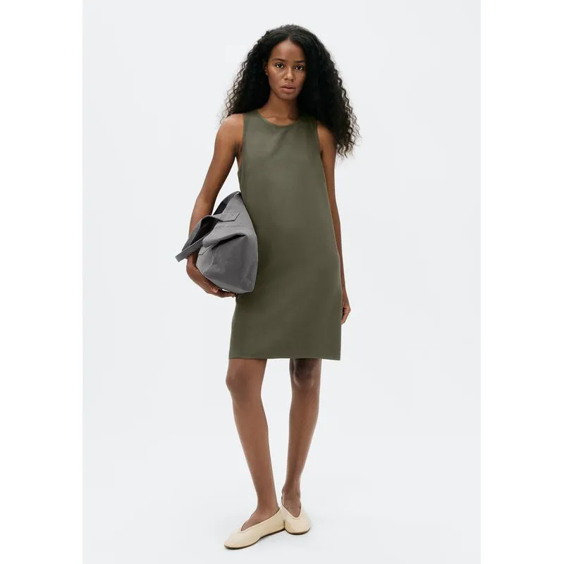Vestido Curto Em Viscose - Verde P